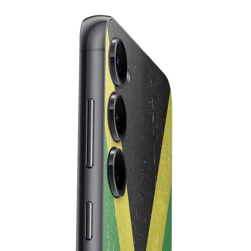Jamaica Flag Distressed Galaxy S25 Plus Skin